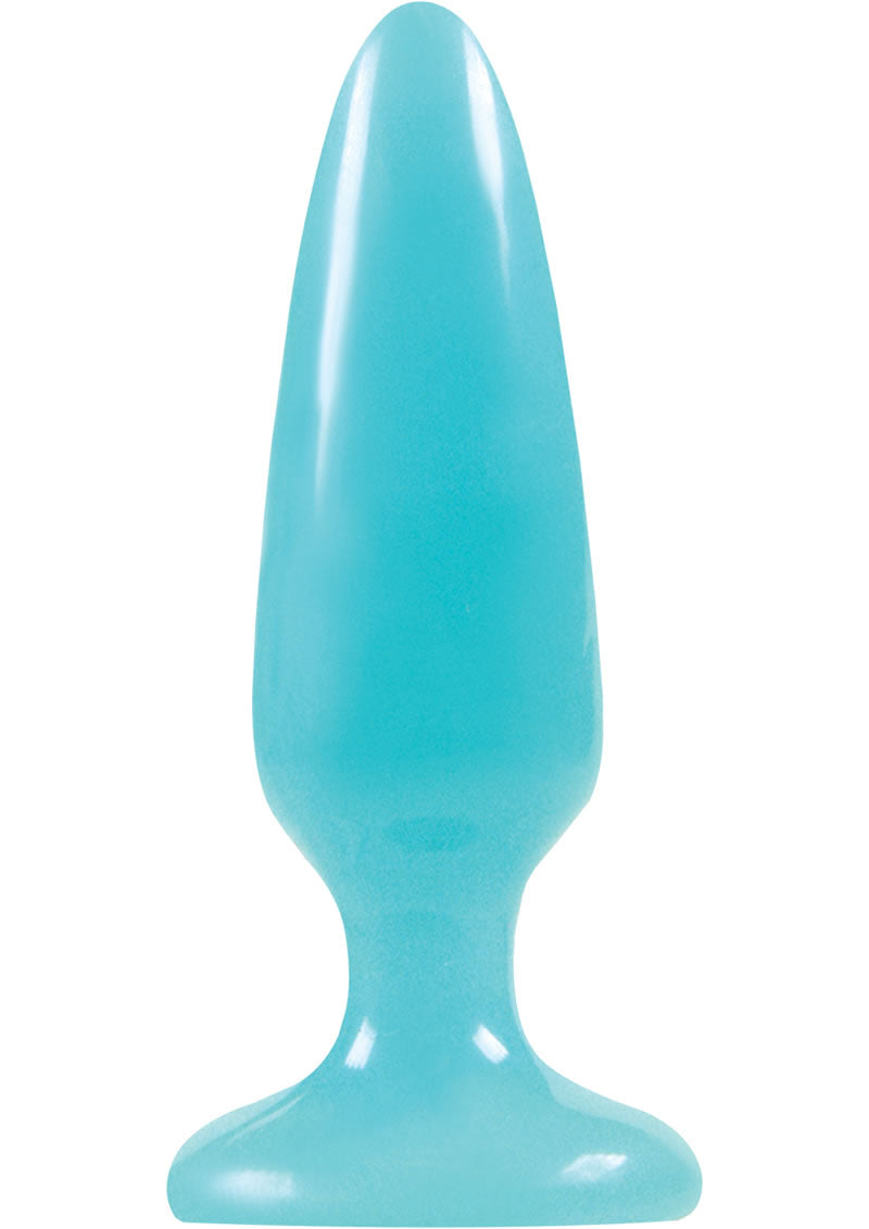 Firefly Pleasure Plug Butt Plug - Blue/Glow In The Dark