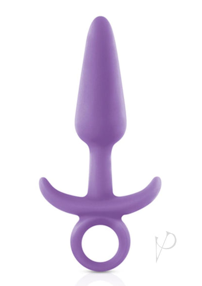 Firefly Prince Silicone Butt Plug - Glow In The Dark/Purple - Medium