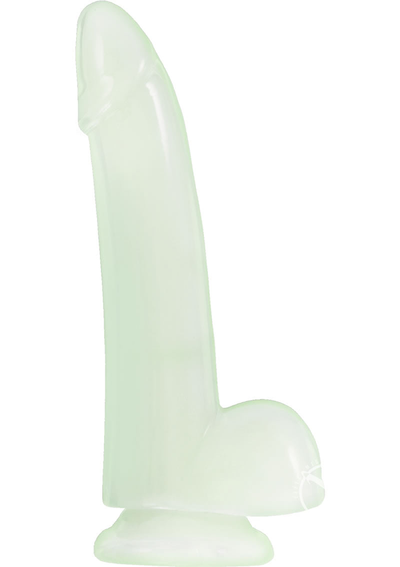 Firefly Smooth Dong Dildo - Clear/Glow In The Dark - 5in