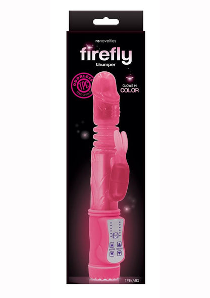 Firefly Thumper Glow In The Dark Thrusting and Rotating Rabbit - Glow In The Dark/Pink