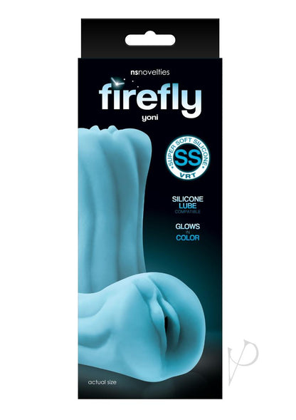 Firefly Yoni Silicone Masturbator Glow In The Dark - Pussy - Blue/Glow In The Dark