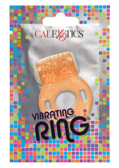 Foil Pack Vibrating Cock Ring - Orange