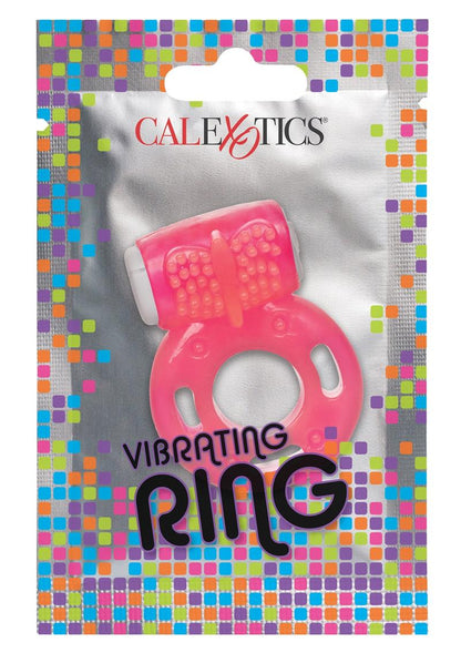 Foil Pack Vibrating Cock Ring - Pink