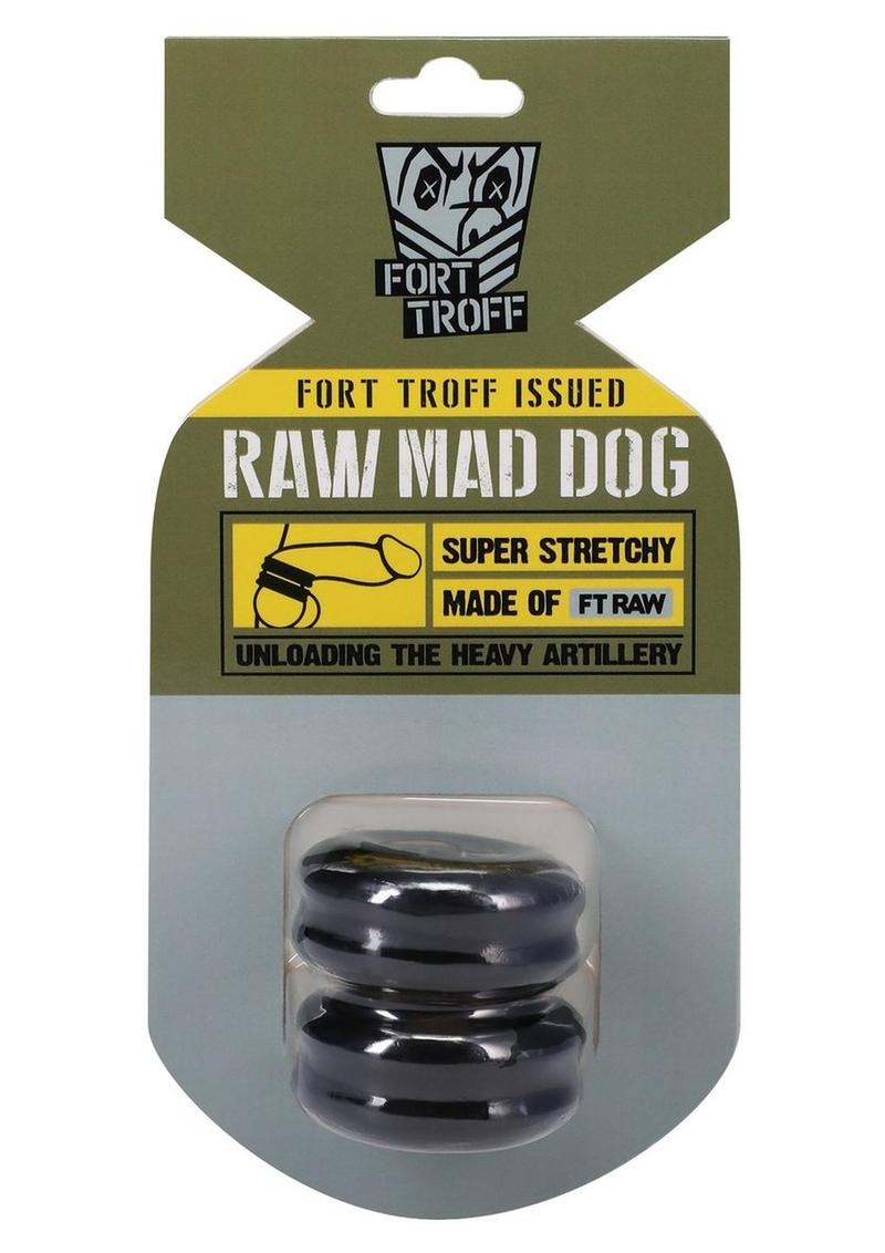 Fort Troff Artillery Raw Buddy Cock Ring - Smoke - 2 Pack