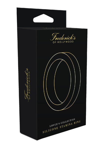 Frederick's Of Hollywood Silicone Stamina Cock Ring Shower Proof - Black