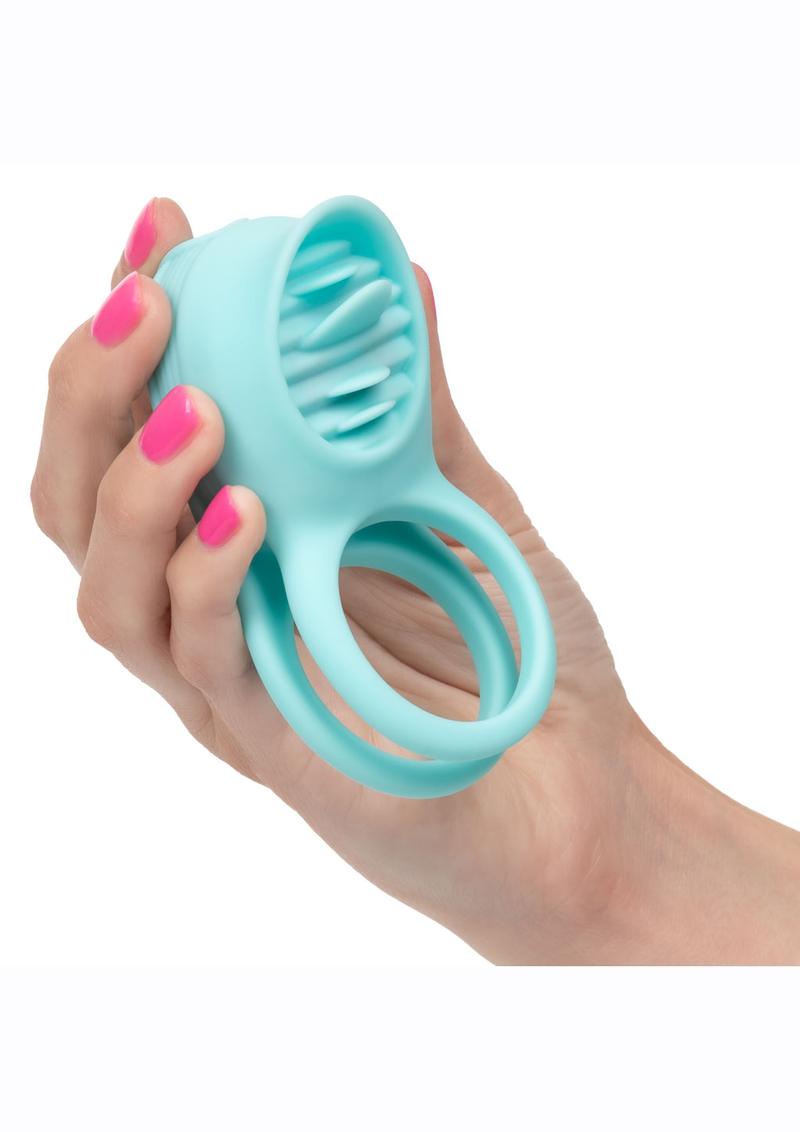 French Kiss Enhancer Silicone Rechargeable Cock Ring