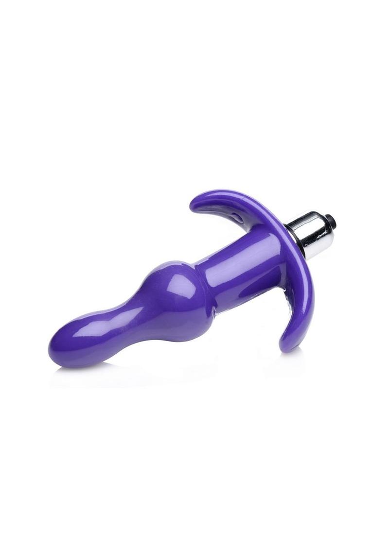 Frisky Rolling Purple Bumpy Vibrating Anal Plug