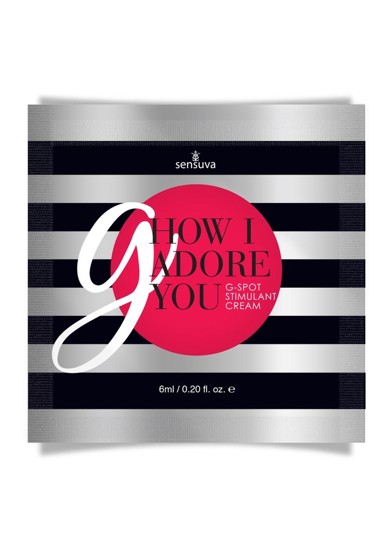 G, How I Adore You G-Spot Enhancement Cream Single Use Pillow Packet - 6ml