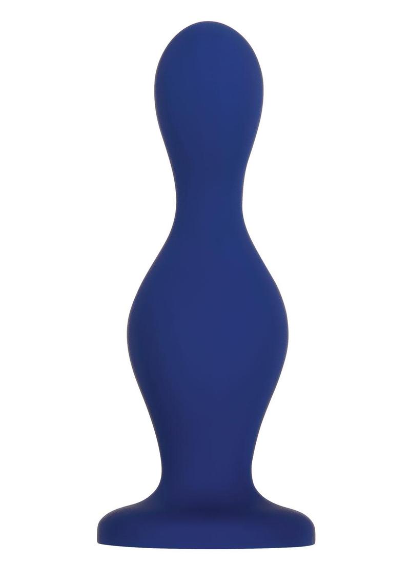 Gender X Ins and Outs Rechargeable Silicone Dildo and Stroker - Blue - 2 Piece/Set