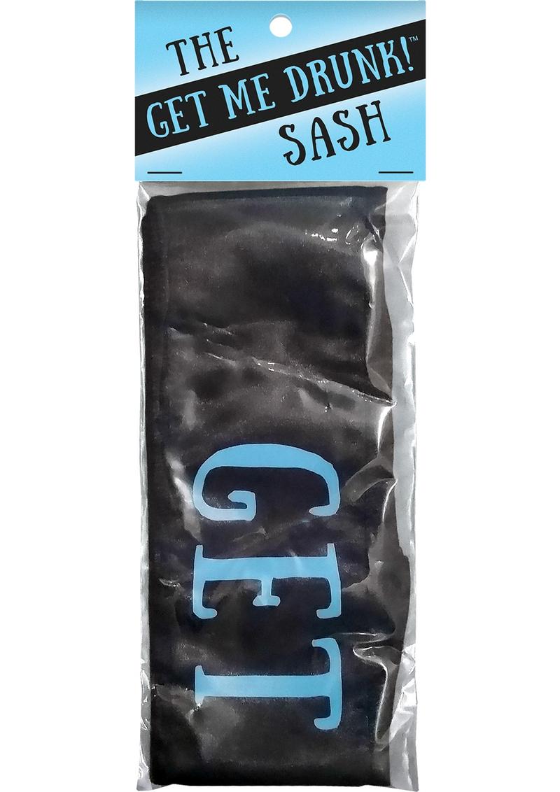 Get Me Drunk! Sash - Black/Blue