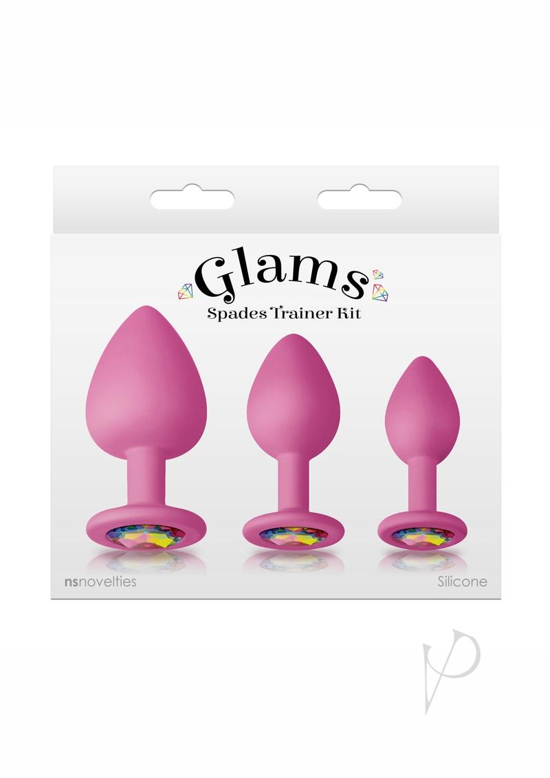 Glams Spades Trainer Kit Silicone Plugs - Pink - 3pc