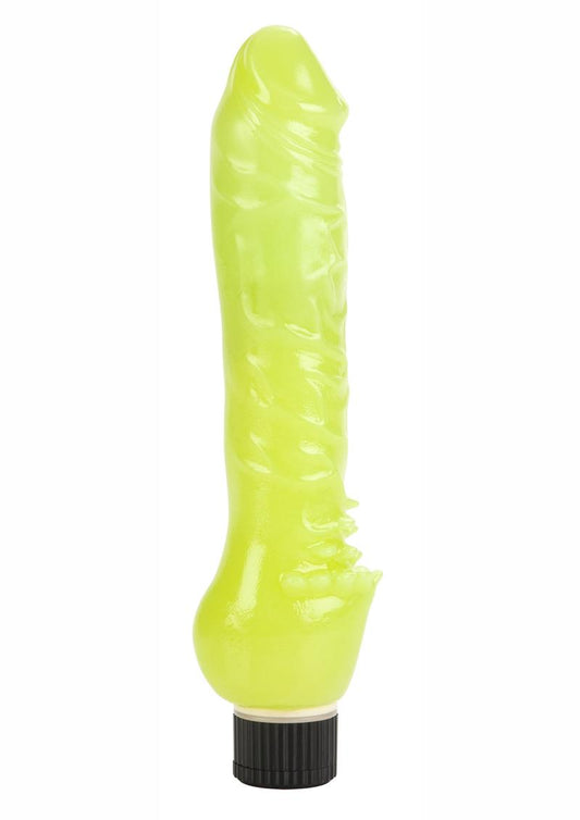 Glow In The Dark Jelly Vibrator - Glow In The Dark/Green