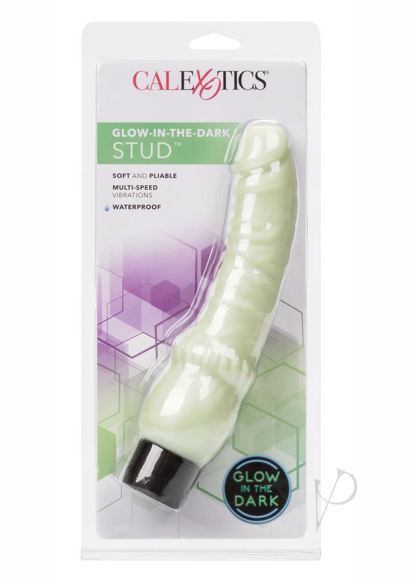 Glow In The Dark Stud Vibrator - Glow In The Dark/Green