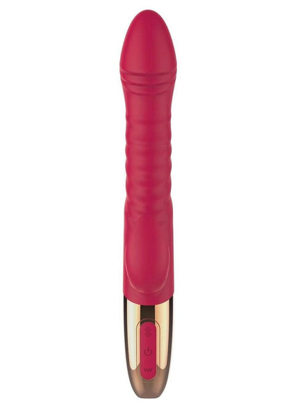 Goddess Thrusting Delight Rechargeable Silicone Dual Stimulating Vibrator