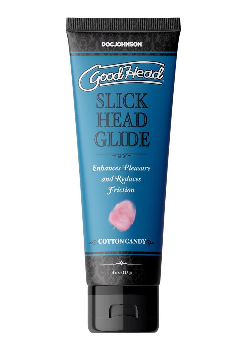 Goodhead Slick Head Glide Water Based Flavored Lubricant Cotton Candy - 4oz