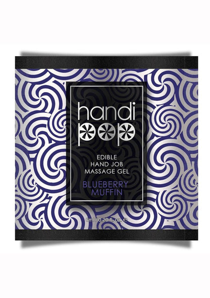 Handipop Edible Handjob Massage Gel Blueberry Muffin - .20oz Foil