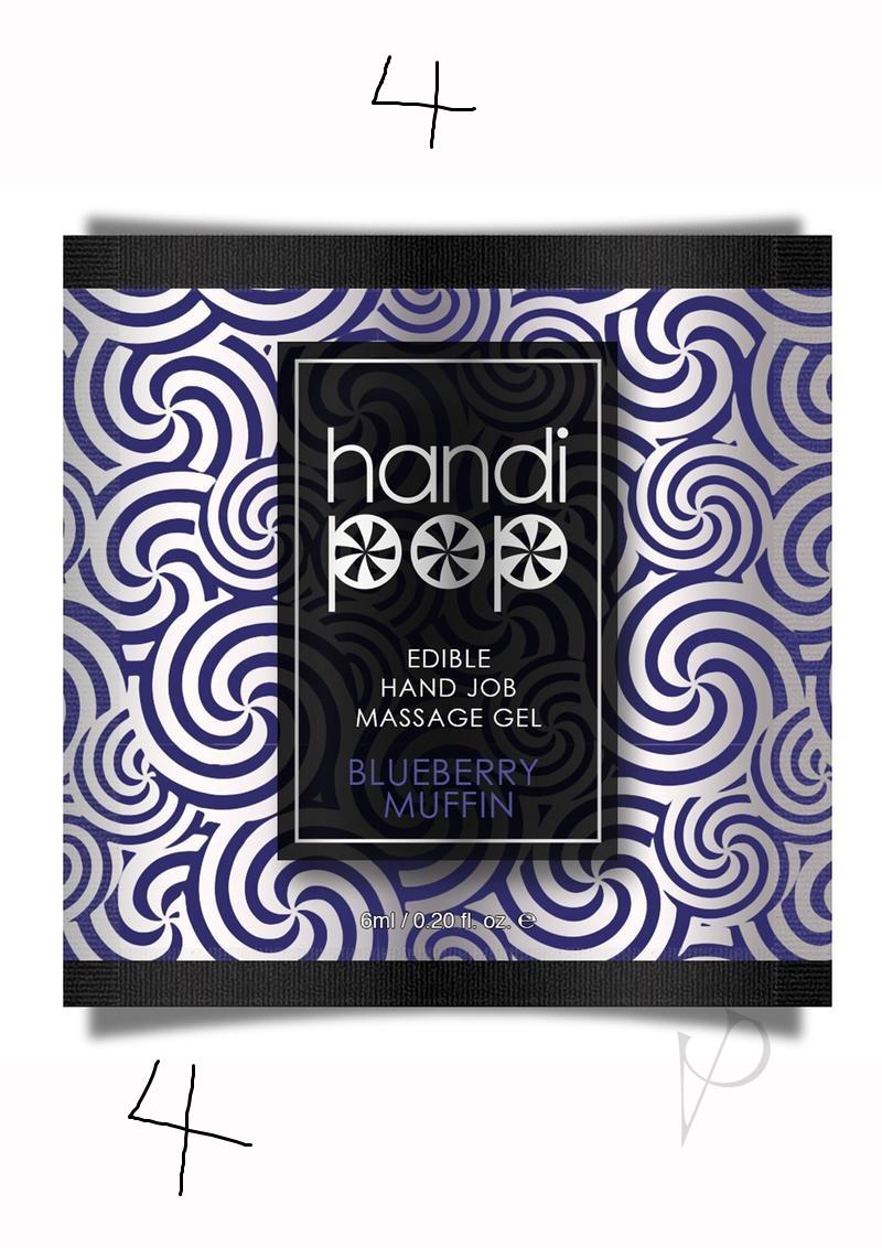 Handipop Edible Handjob Massage Gel Blueberry Muffin