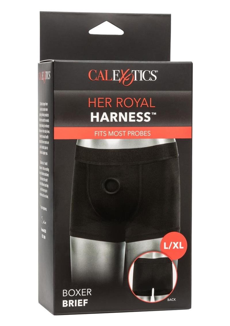 Her Royal Harness Boxer Brief - Black - Large/XLarge