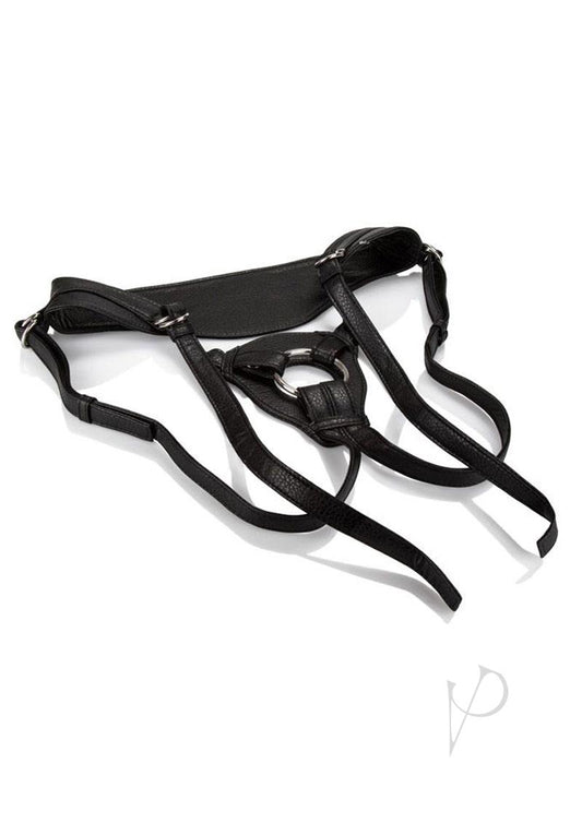 Her Royal Harness The Queen Adjustable Harness - Black