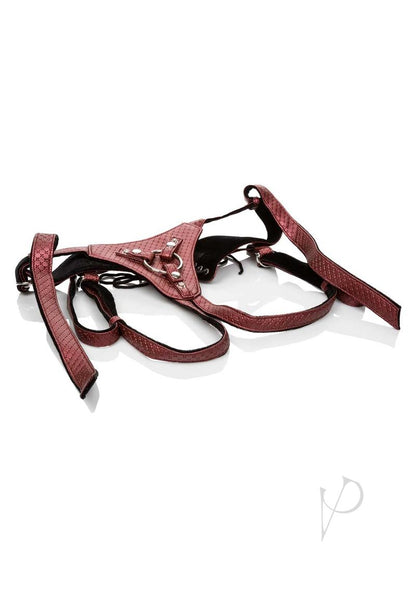 Her Royal Harness The Regal Queen Adjustable Harness - Red