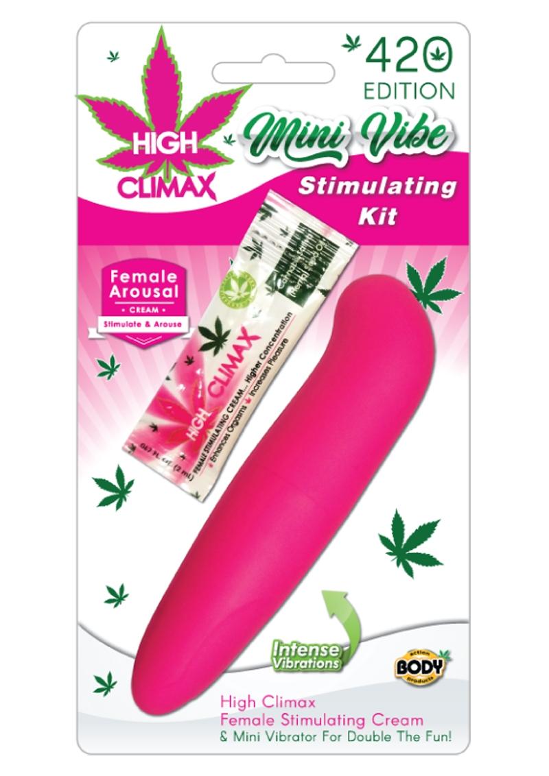 High Climax Mini Vibrator Stimulating Kit - Pink