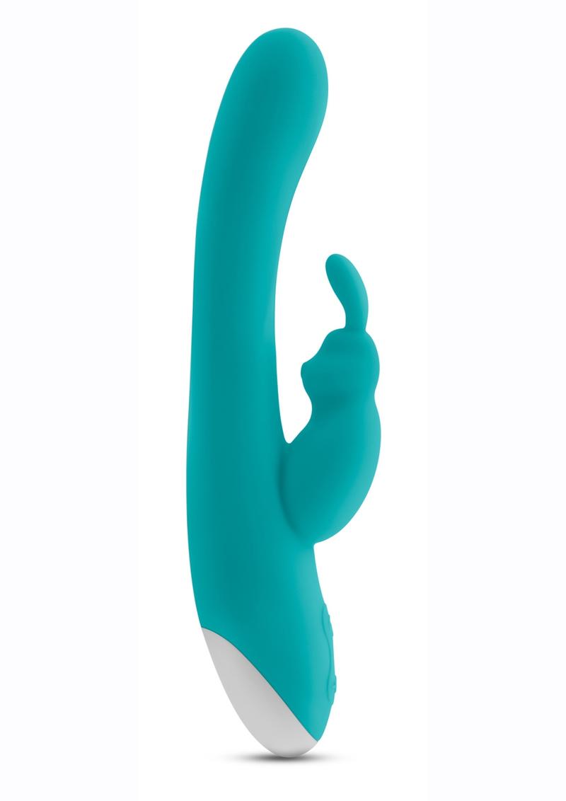 Hop Rave Rabbit Plus Rechargeable Silicone Vibrator - Green