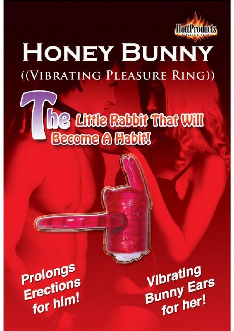 Horny Honey Bunny Vibro Cock Ring - Magenta/Pink