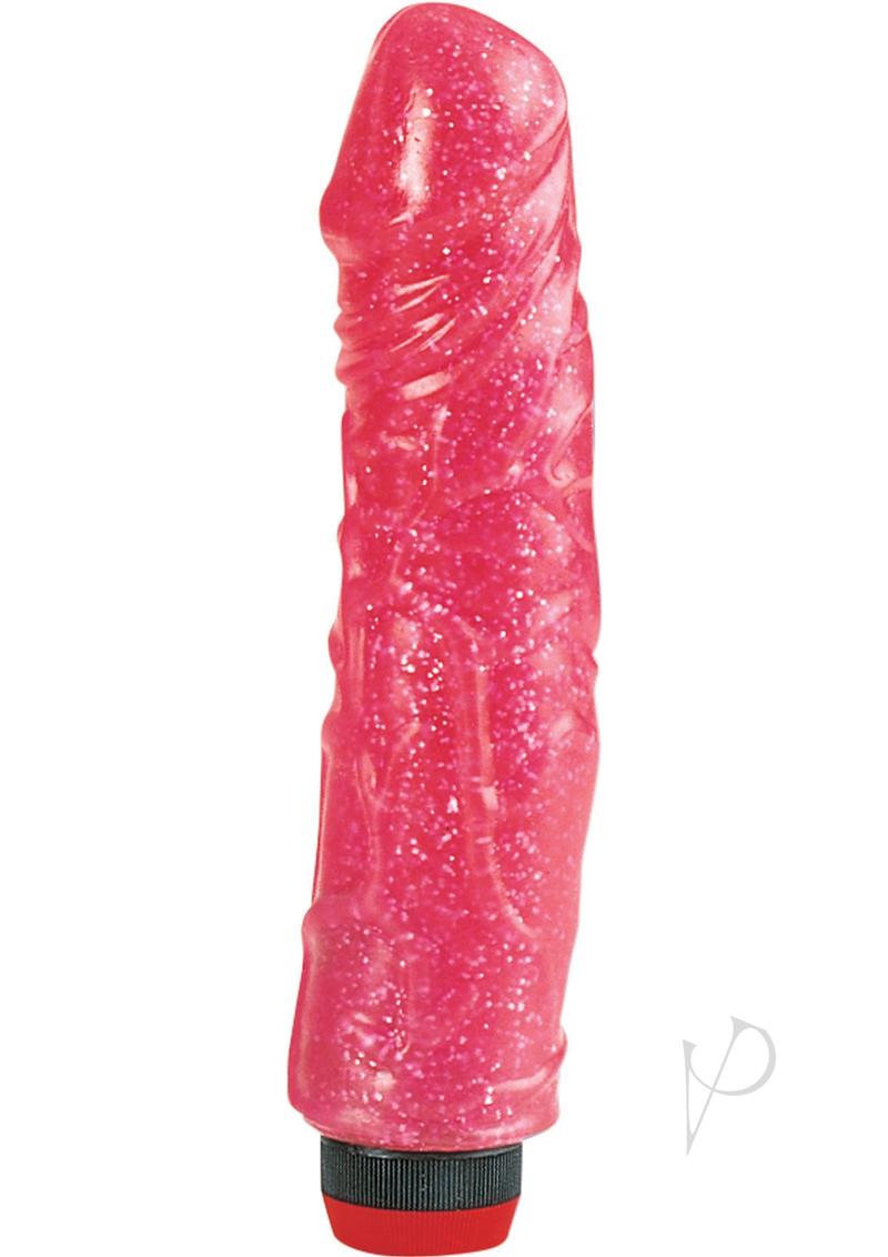 Hot Pinks Devil Dick Vibrating Dildo - Pink - 8in