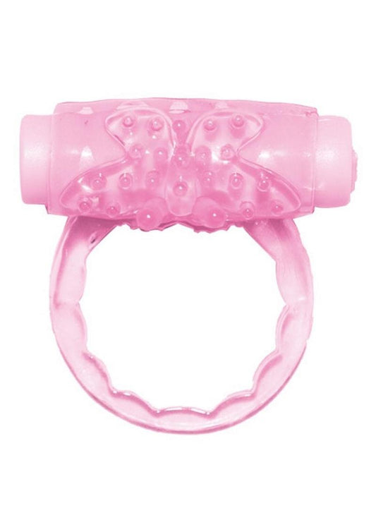 Humm Dinger Super Turbo Vibrating Cock Ring - Magenta/Pink