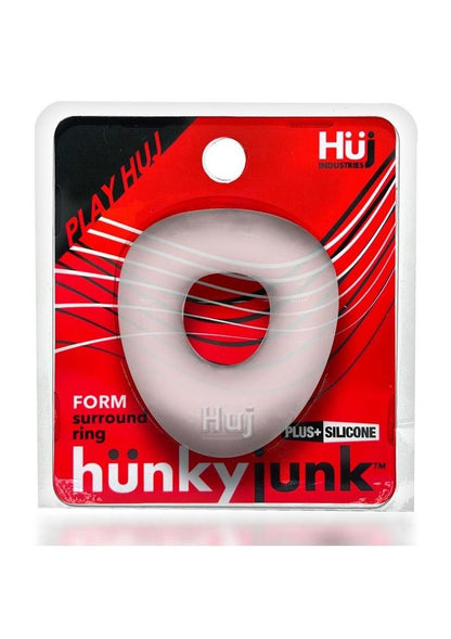 Hunkyjunk Form Surround Cock Ring - Clear/Clear Ice