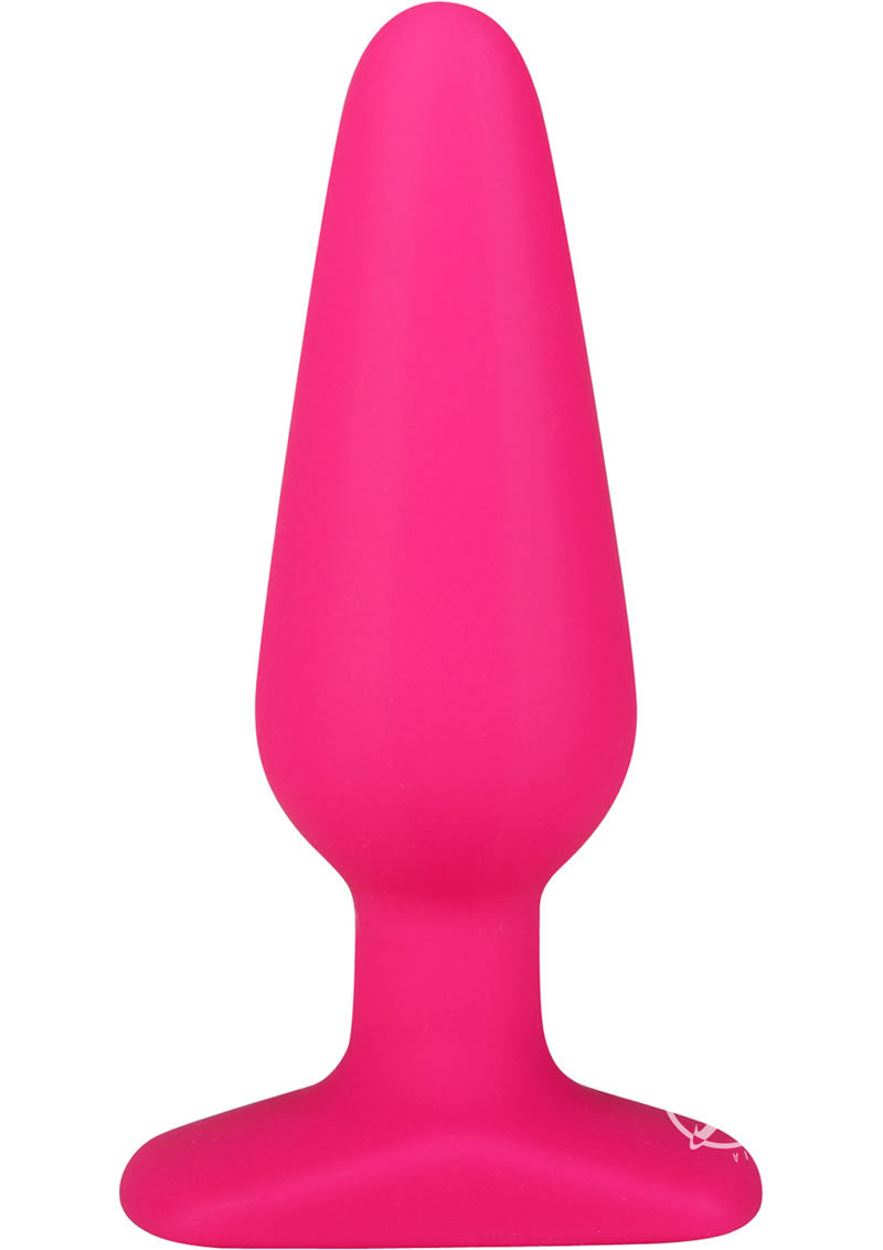 Hustler All About Anal Seamless Silicone Butt Plug - Pink - 5.5in