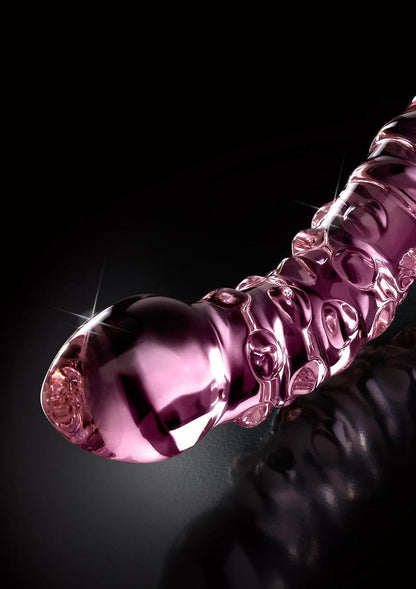 Icicles No. 55 Double-Sided Textured Glass Dildo