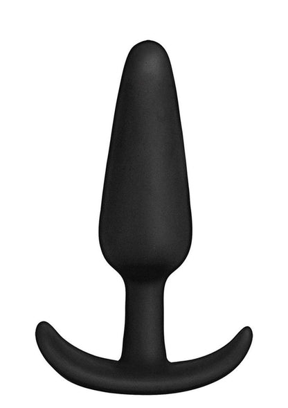 In A Bag Silicone Anal Plug - Black - 4in