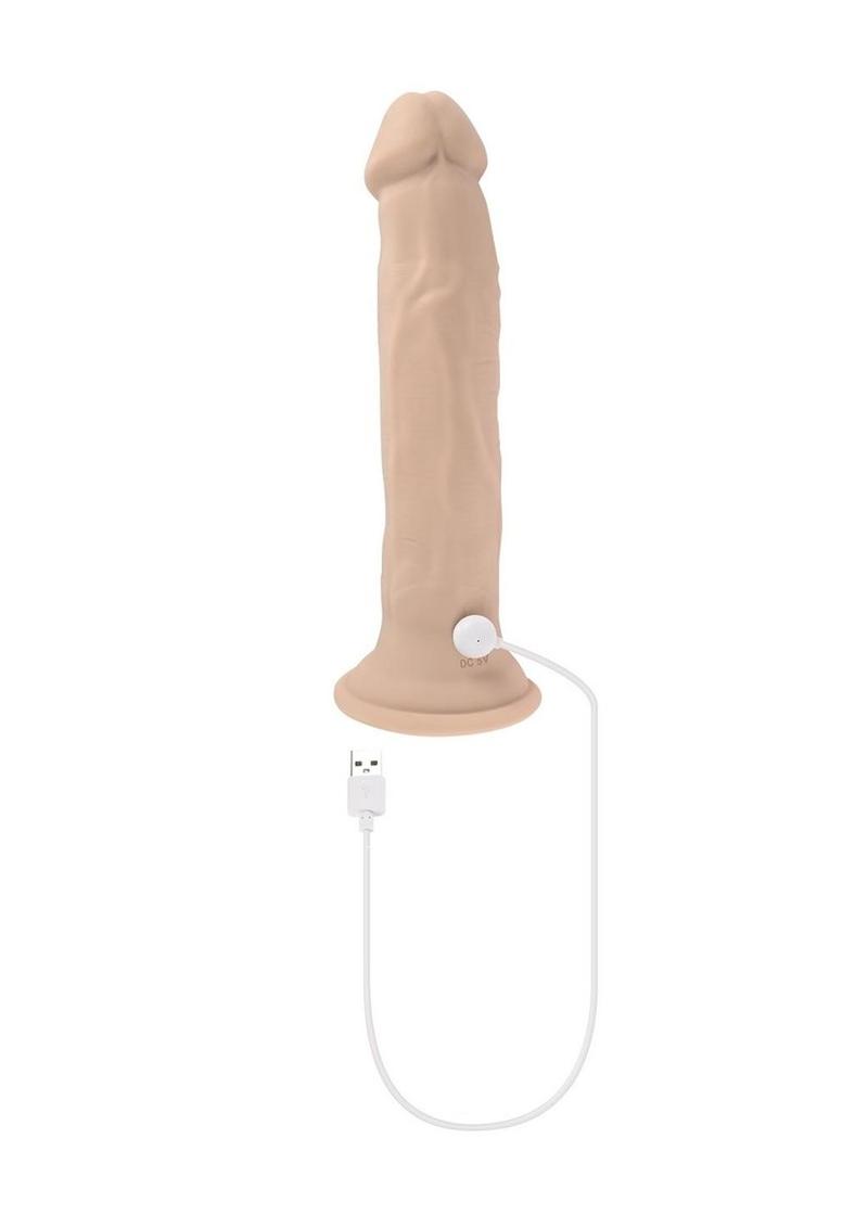 In Thrust We Trust Rechargeable Silicone Dildo with Remote