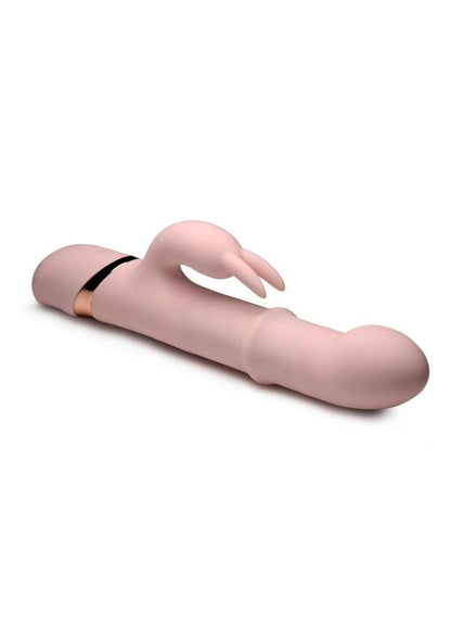 Inmi Sliding Ring Silicone Rabbit Vibrator - Pink