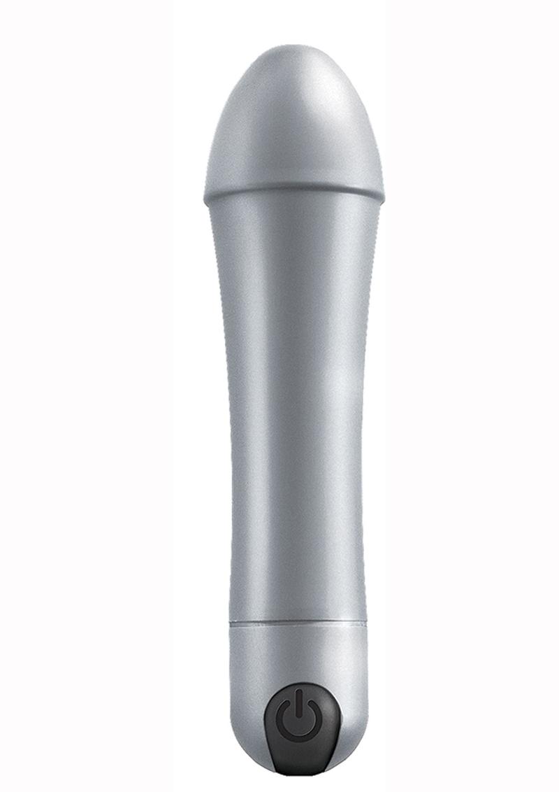 Intense Icon 10 Function Rechargeable Vibrator - Silver