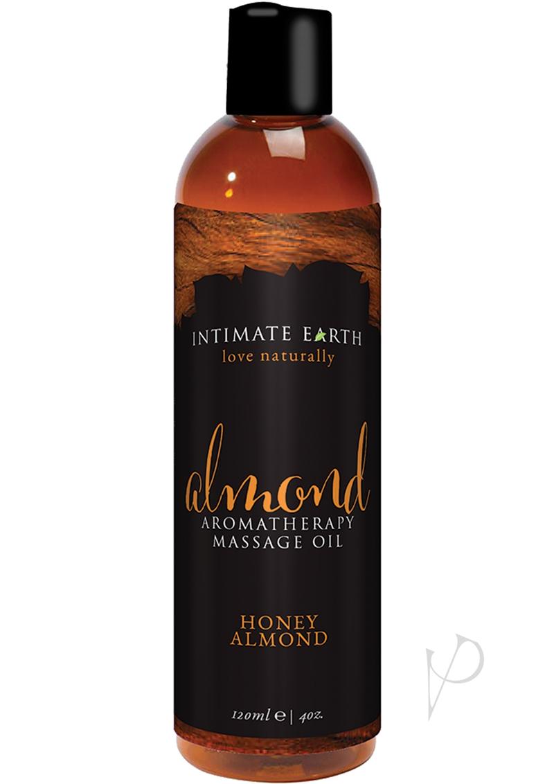 Intimate Earth Almond Aromatherapy Massage Oil Honey Almond - 4oz