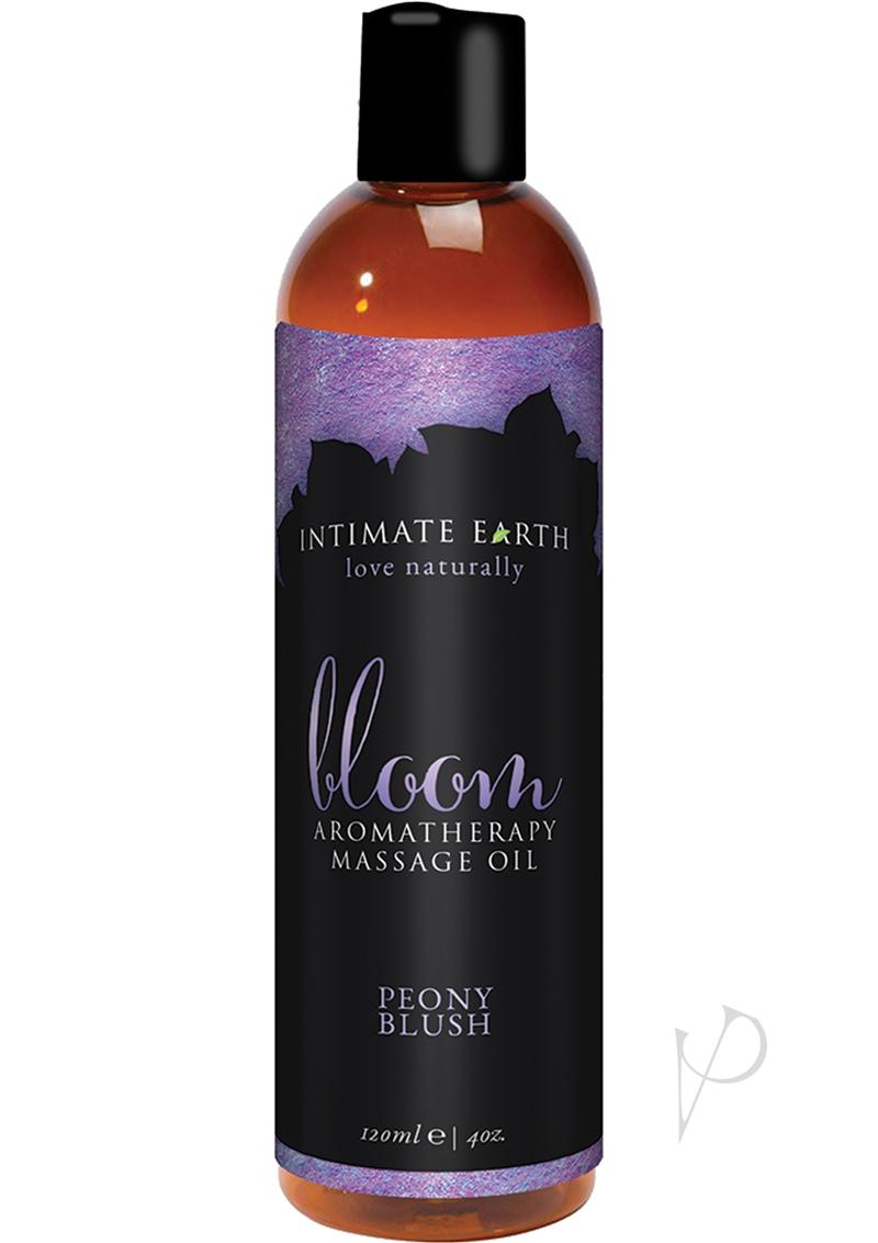 Intimate Earth Bloom Aromatherapy Massage Oil Peony Blush - 4oz