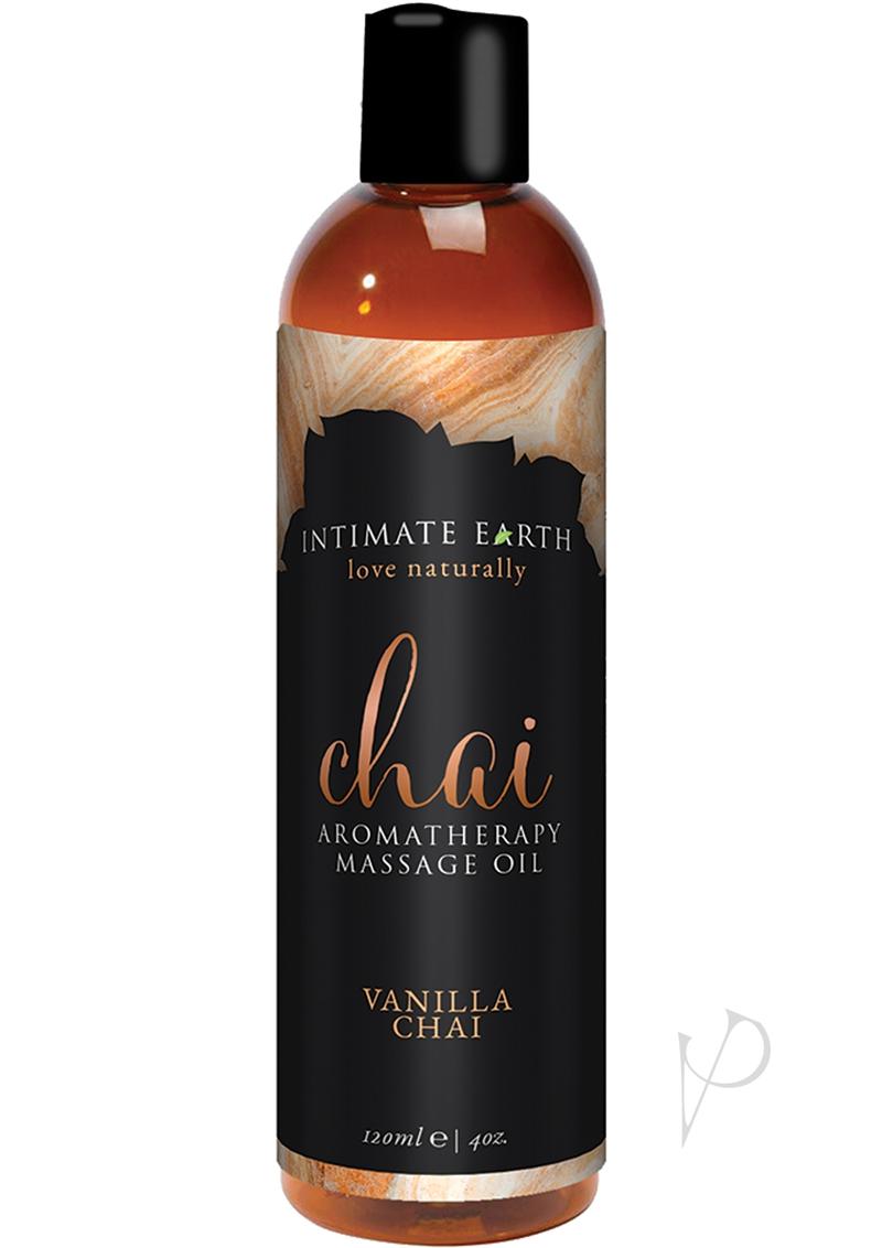 Intimate Earth Chai Aromatherapy Massage Oil Vanilla Chai - 4oz