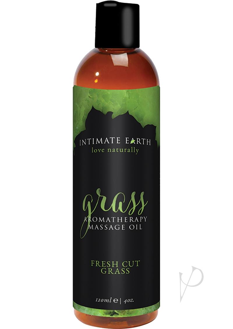 Intimate Earth Grass Aromatherapy Massage Oil Fresh Cut Grass - 4oz