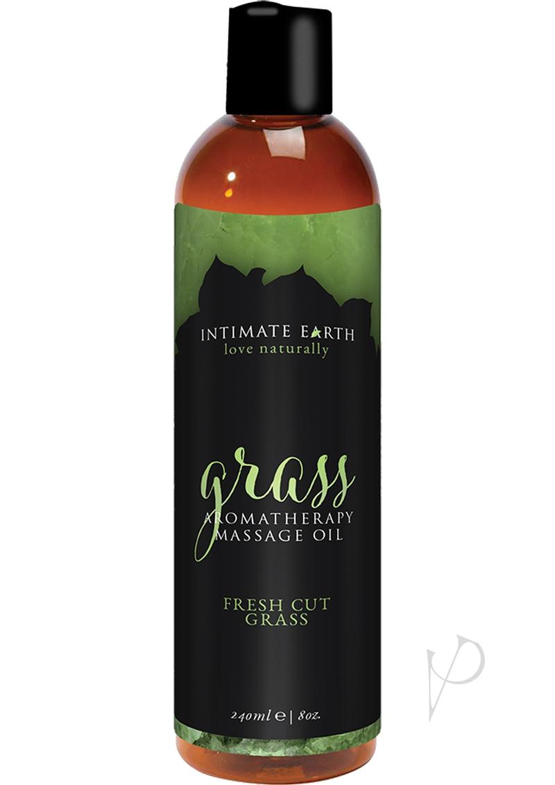 Intimate Earth Grass Aromatherapy Massage Oil Fresh Cut Grass - 8oz