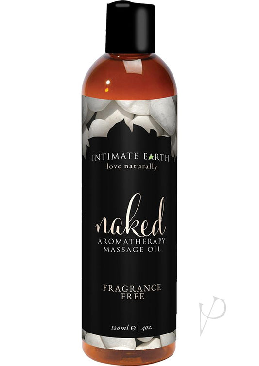 Intimate Earth Naked Aromatherapy Massage Oil Fragrance Free - 4oz