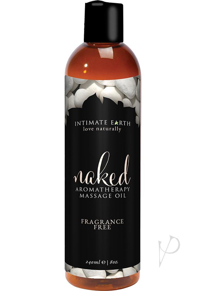 Intimate Earth Naked Aromatherapy Massage Oil Fragrance Free - 8oz