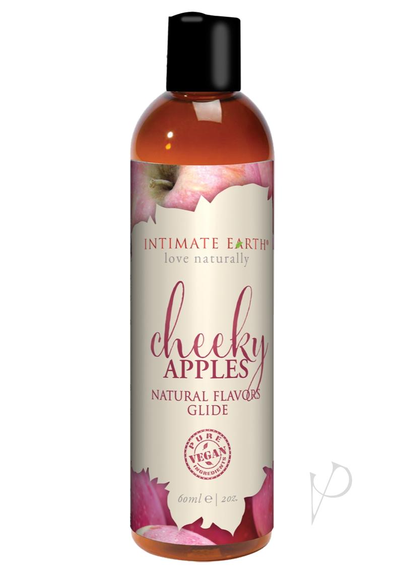 Intimate Earth Natural Flavors Glide Lubricant Cheeky Apples - 2oz