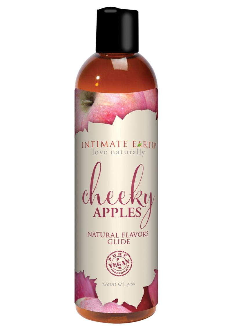 Intimate Earth Natural Flavors Glide Lubricant Cheeky Apples - 4oz