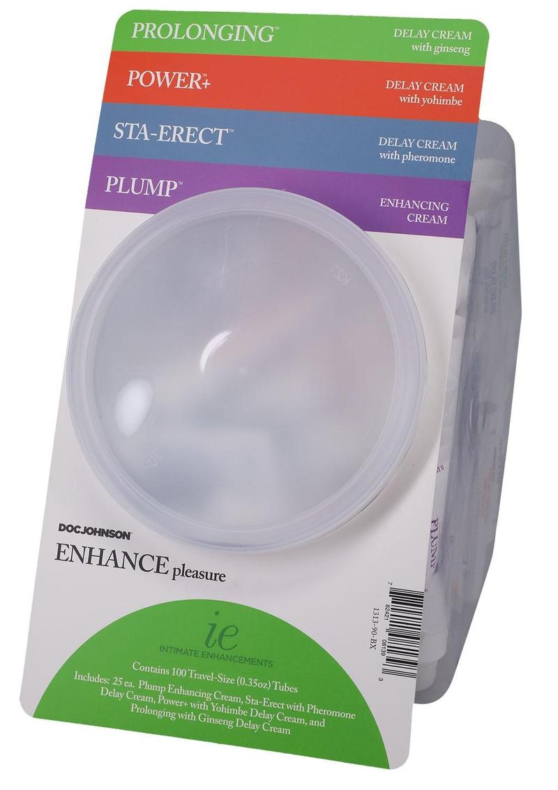 Intimate Enhancements Enhance Pleasure Creams - 0.35oz - 100 Per Bowl