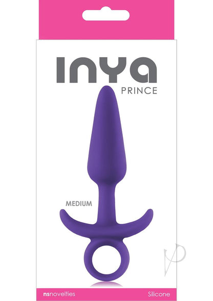 Inya Prince Silicone Butt Plug - Purple - Medium