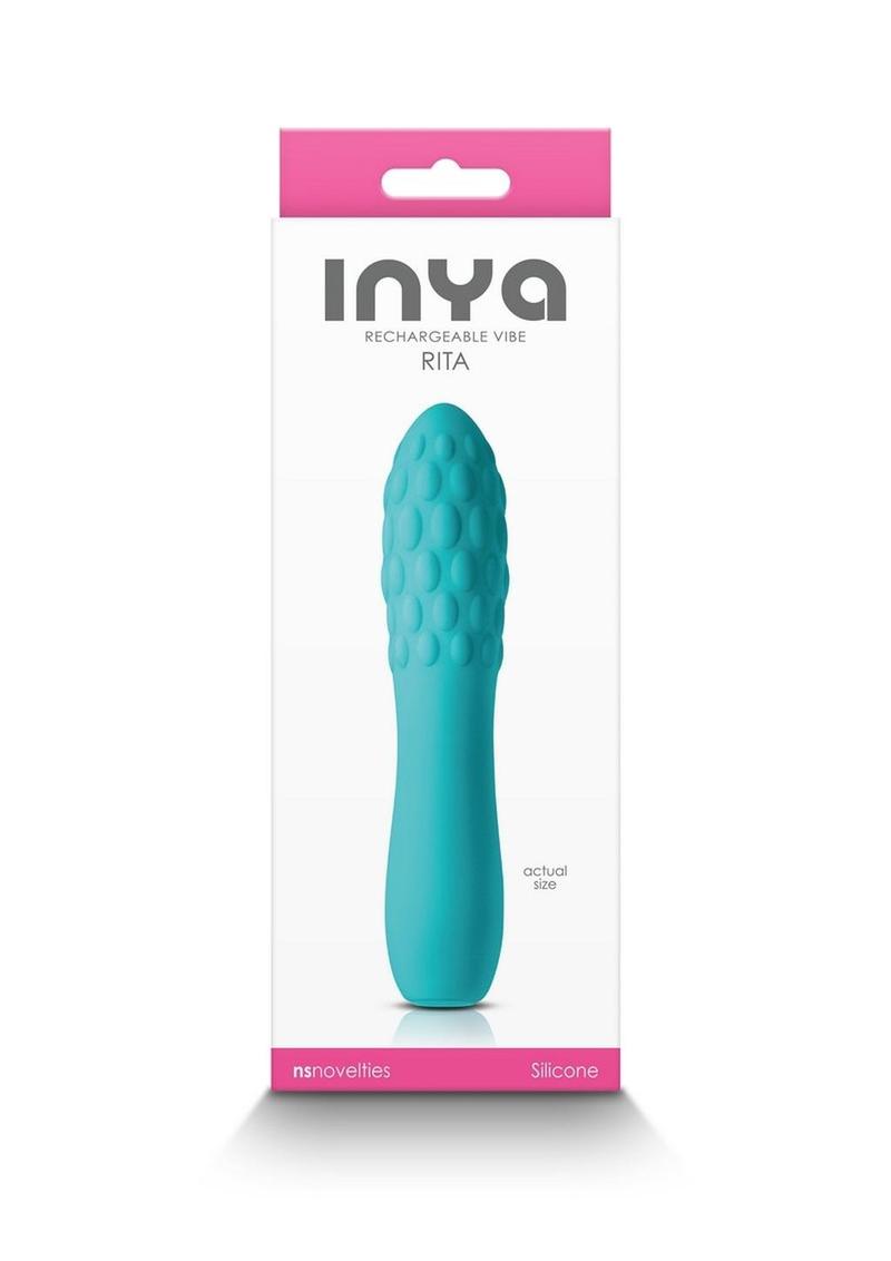 Inya Rita Rechargeable Silicone Vibrator - Teal