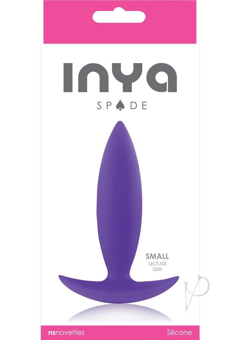 Inya Spade Silicone Butt Plug - Purple - Small