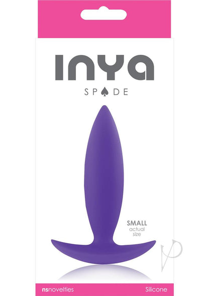 Inya Spade Silicone Butt Plug - Purple - Small